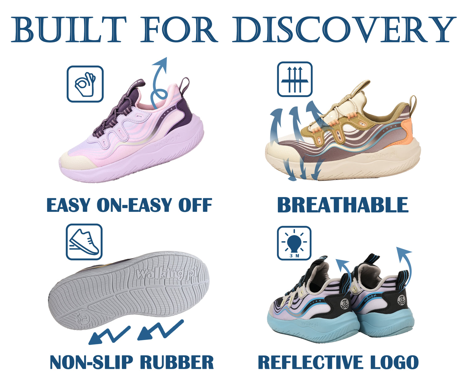 Kids Waterproof Sneakers for Outdoor Play | Little Rockies Magic Unicorn