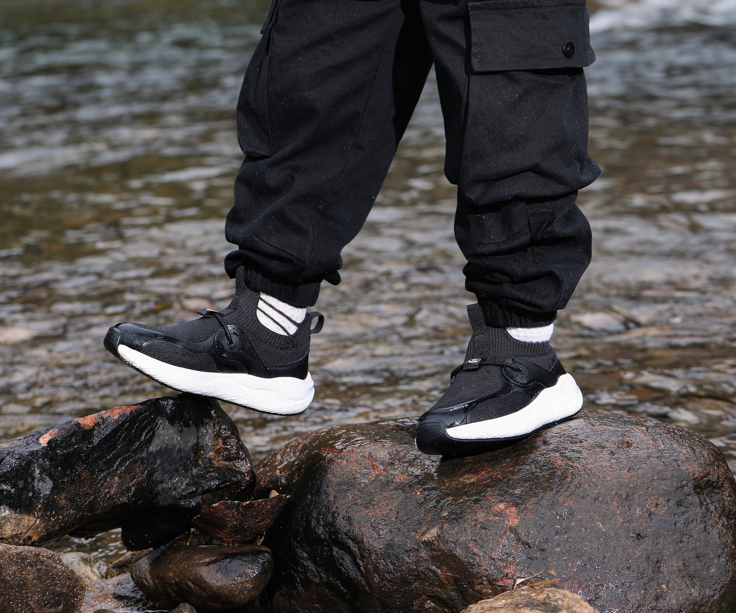 Little Grouse Black – Kids Waterproof Sneakers for Everyday Play
